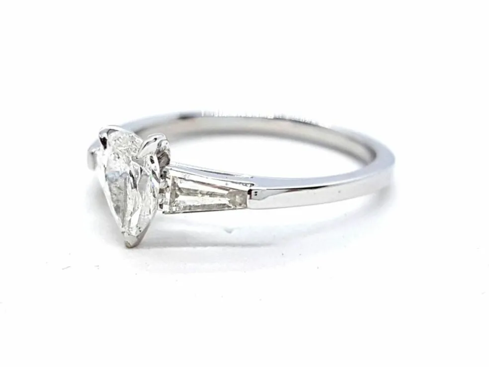 Bague Solitaire Or blanc Diamant