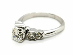 Bague Solitaire Or blanc Diamant