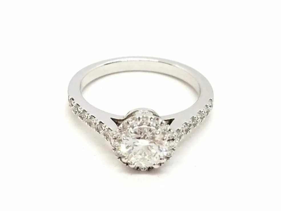 Bague Solitaire Or blanc Diamant