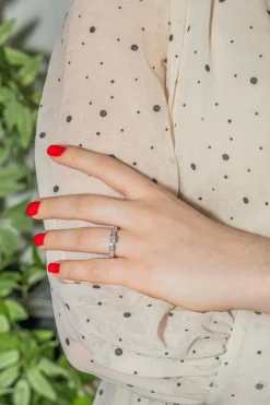 Bague Solitaire Or blanc Diamant