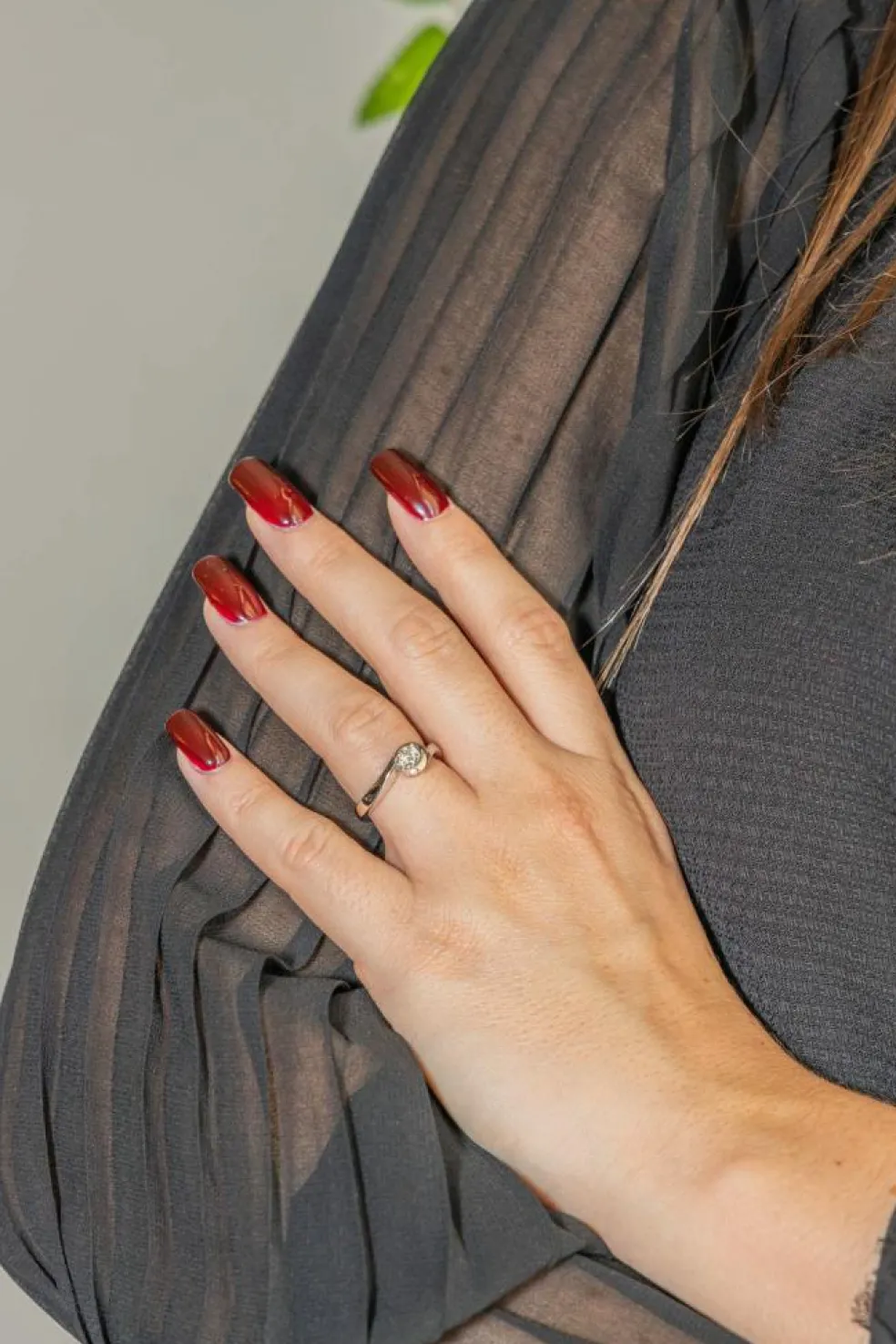 Bague Solitaire Or blanc Diamant