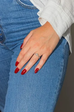 Bague Solitaire Or blanc Diamant
