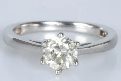 Bague solitaire Or blanc Diamant