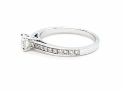 Bague Solitaire Or blanc Diamant