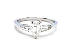 Bague Solitaire Or blanc Diamant