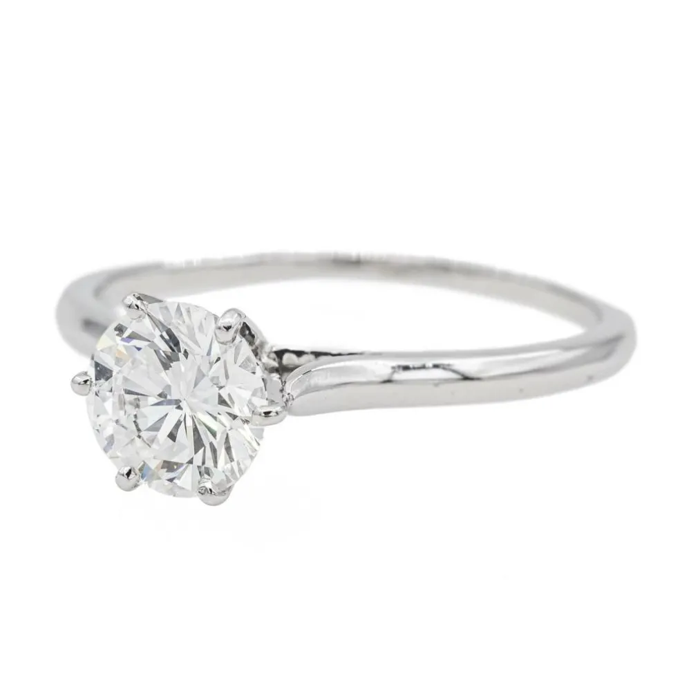 Bague Solitaire Or blanc Diamant