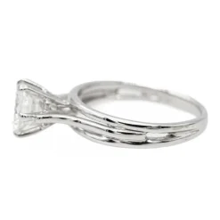 Bague Solitaire Or blanc Diamant