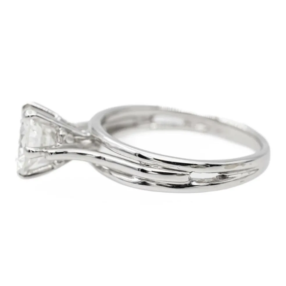 Bague Solitaire Or blanc Diamant