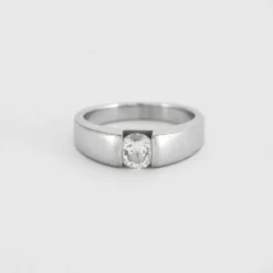 Bague Solitaire Or blanc Diamant 0.60ct