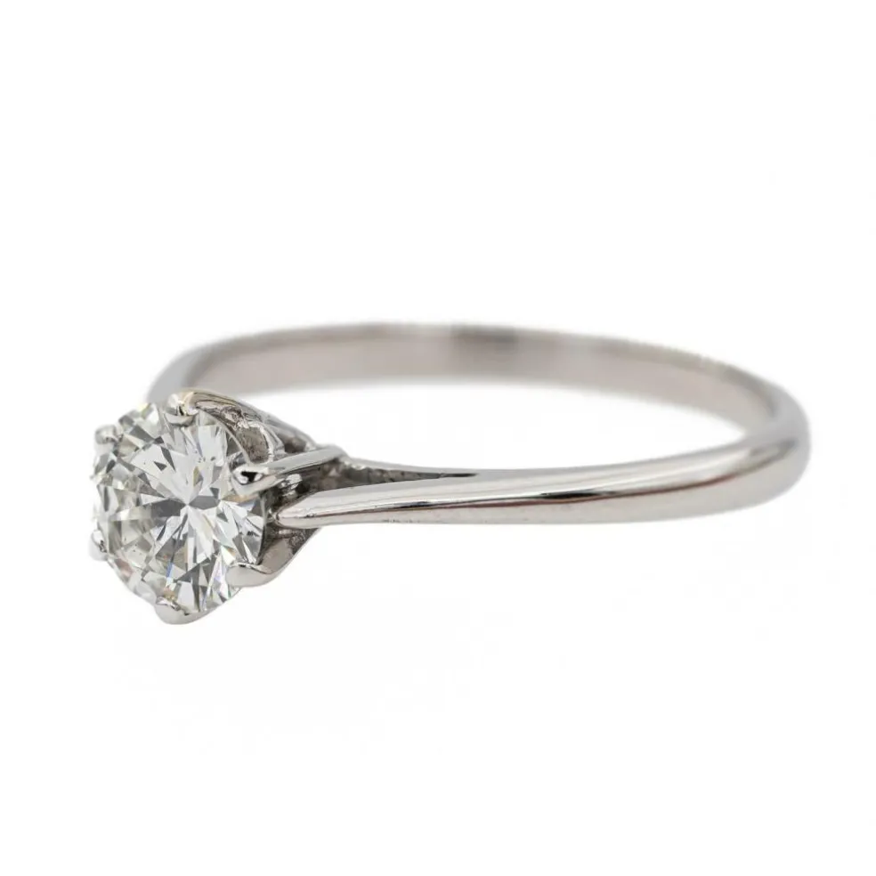 Bague Solitaire Or blanc Diamant