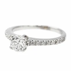 Bague Solitaire Or blanc Diamant