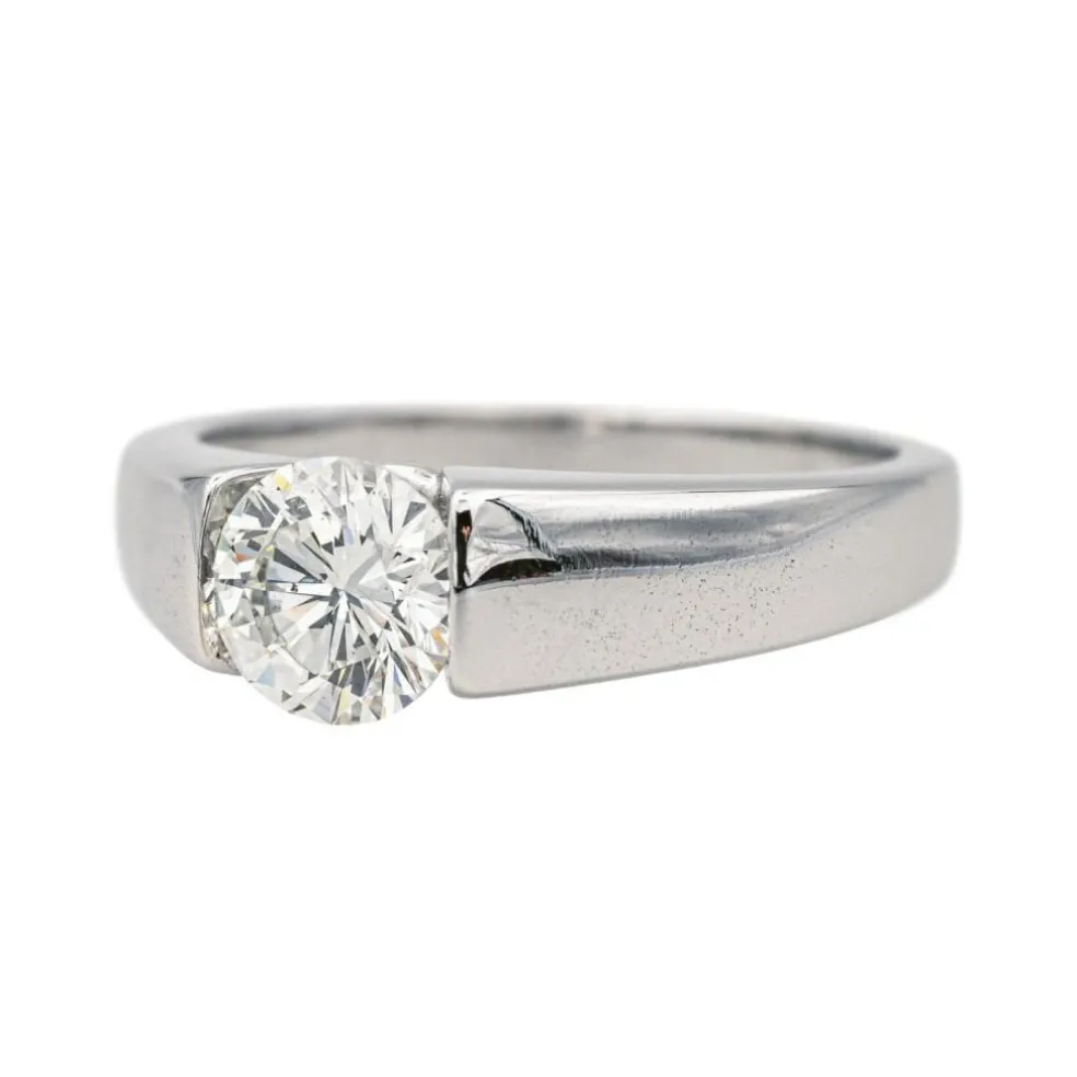 Bague Solitaire Or blanc Diamant