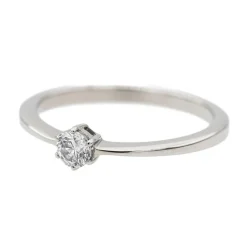 Bague Solitaire Or blanc Diamant