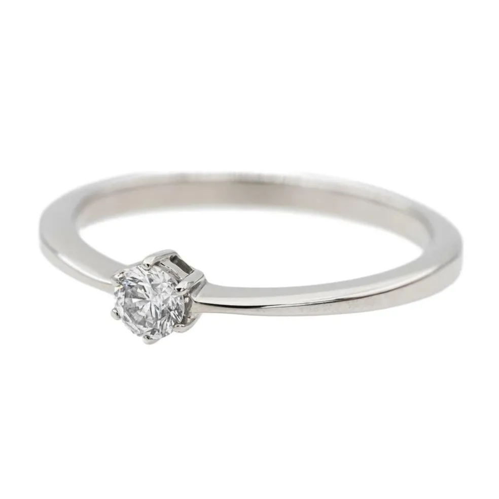 Bague Solitaire Or blanc Diamant
