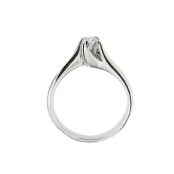 Bague solitaire Or blanc Diamant