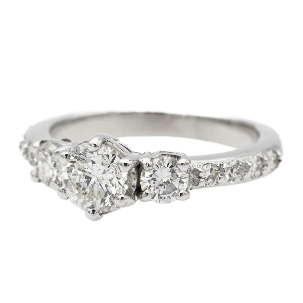 Bague Solitaire Or blanc Diamant