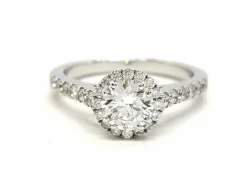 Bague Solitaire Or blanc Diamant