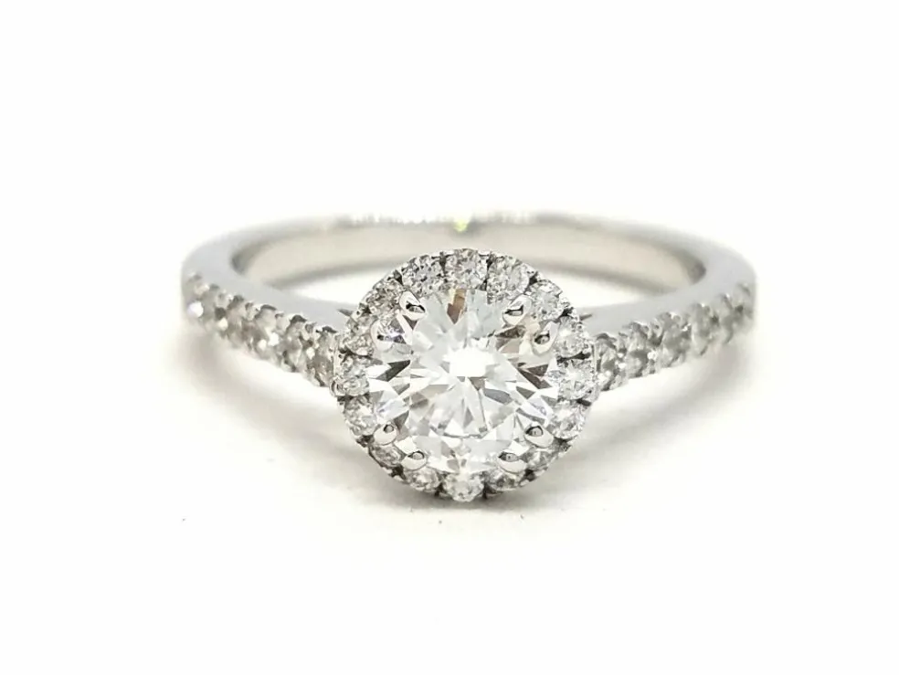 Bague Solitaire Or blanc Diamant