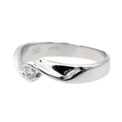 Bague Solitaire Or blanc Diamant