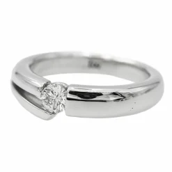 Bague Solitaire Or blanc Diamant