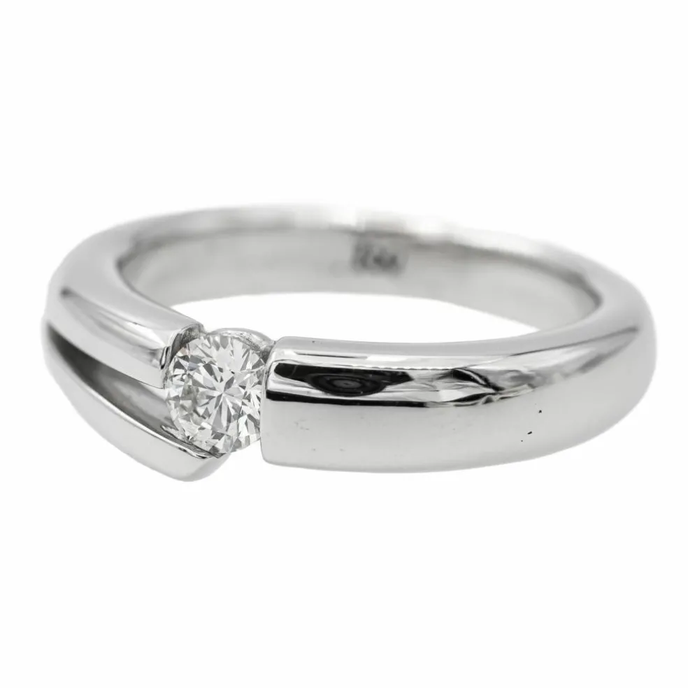 Bague Solitaire Or blanc Diamant