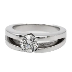 Bague Solitaire Or blanc Diamant