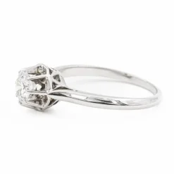 Bague Solitaire Or blanc Diamant