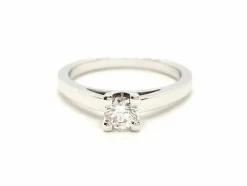 Bague Solitaire Or blanc Diamant
