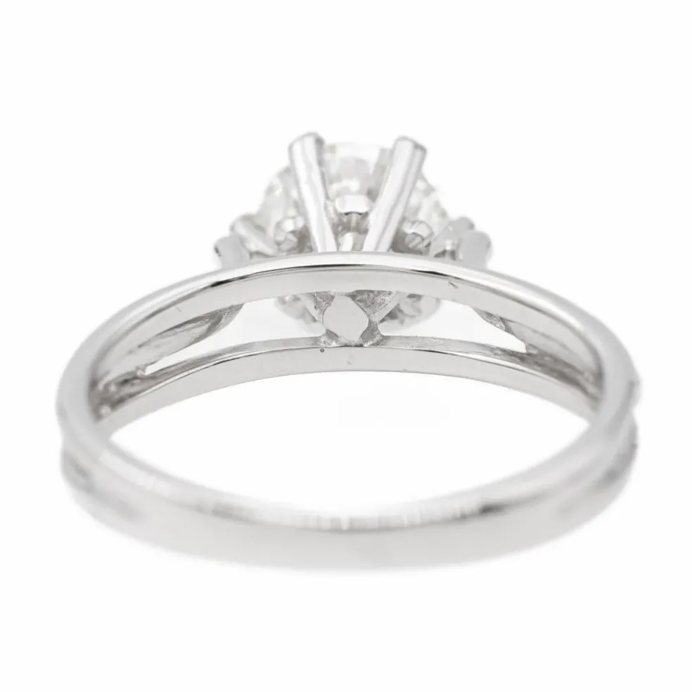 Bague Solitaire Or blanc Diamant