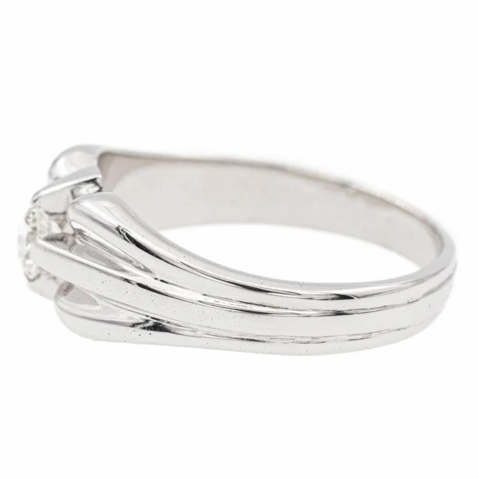 Bague Solitaire Or blanc Diamant