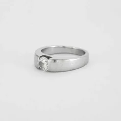 Bague Solitaire Or blanc Diamant 0.60ct