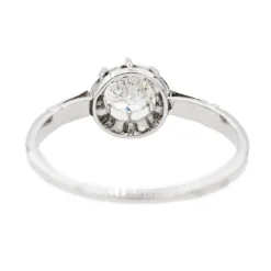 Bague Solitaire Or blanc Diamant