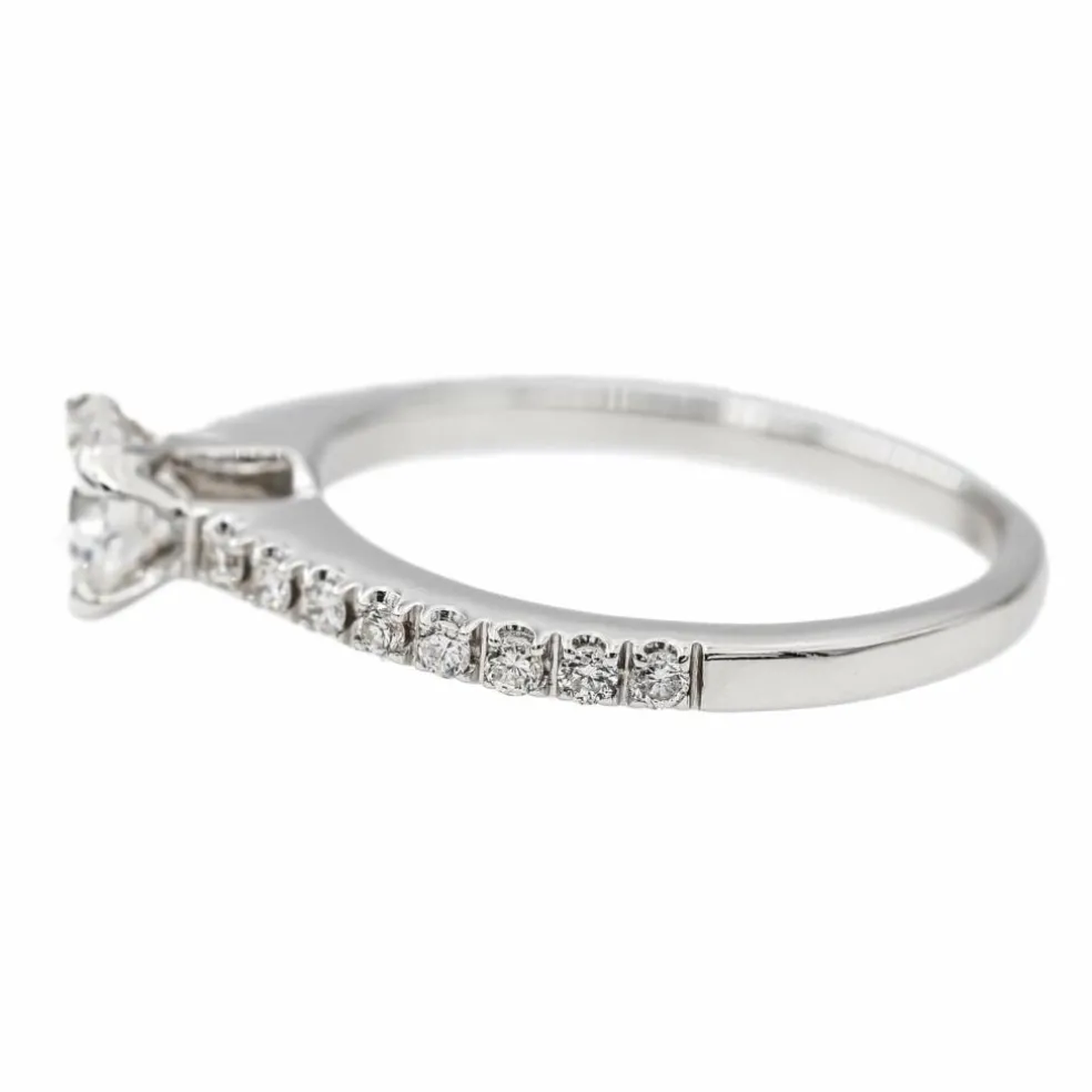Bague Solitaire Or blanc Diamant