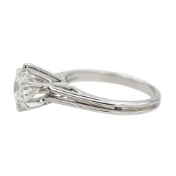 Bague Solitaire Or blanc Diamant