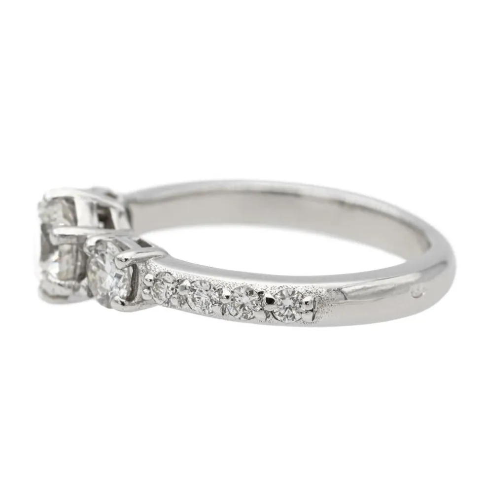 Bague Solitaire Or blanc Diamant