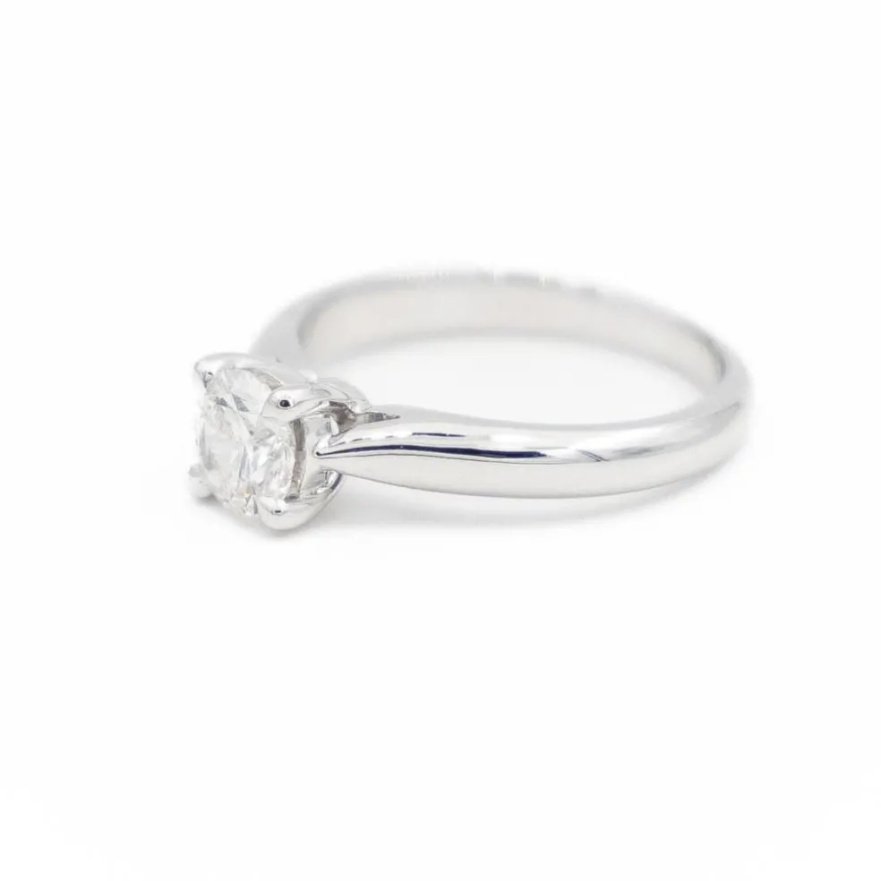 Bague Solitaire Or blanc Diamant