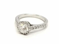 Bague Solitaire Or blanc Diamant