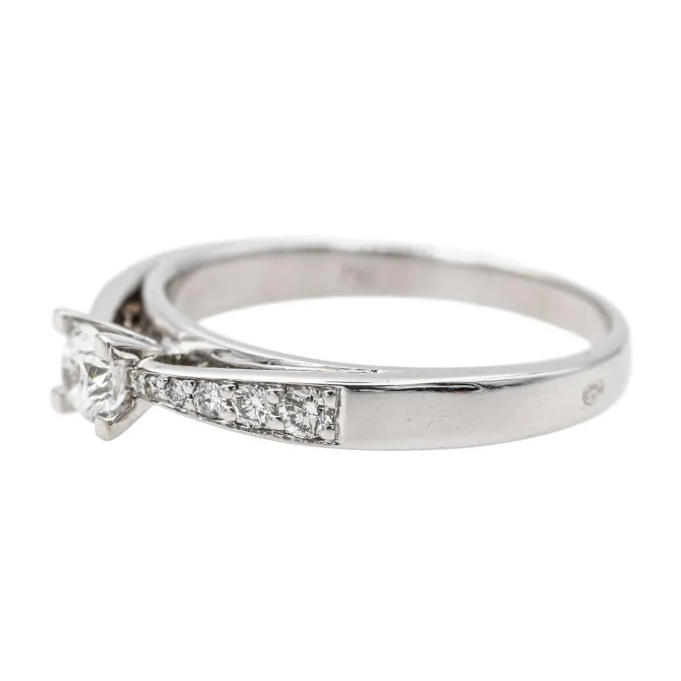 Bague Solitaire Or blanc Diamant