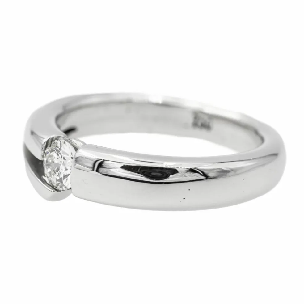 Bague Solitaire Or blanc Diamant