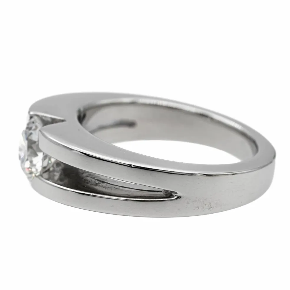 Bague Solitaire Or blanc Diamant