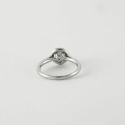 Bague Solitaire Or blanc Diamants