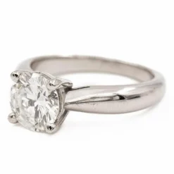 Bague Solitaire Or blanc Diamant