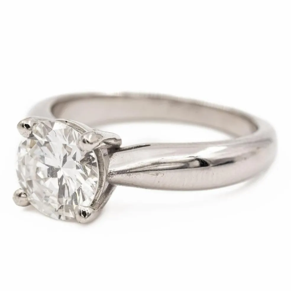 Bague Solitaire Or blanc Diamant