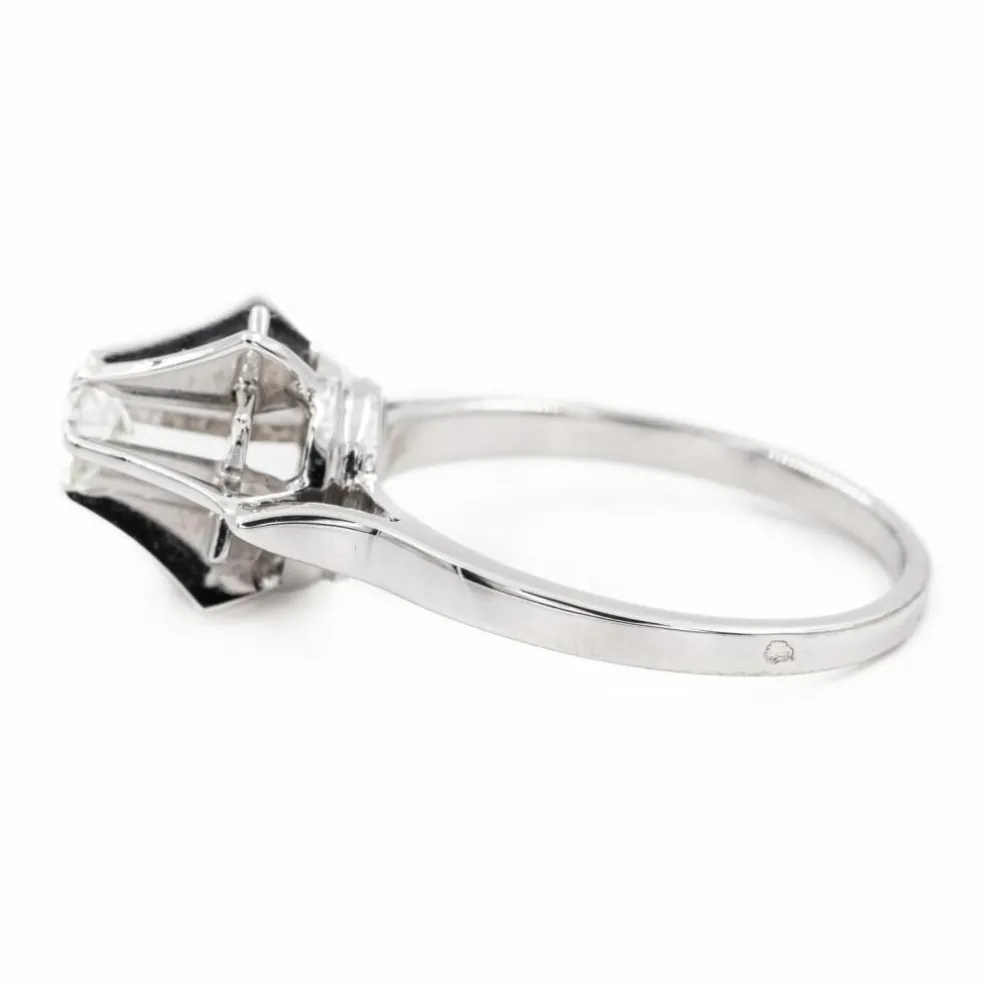 Bague Solitaire Or blanc Diamant