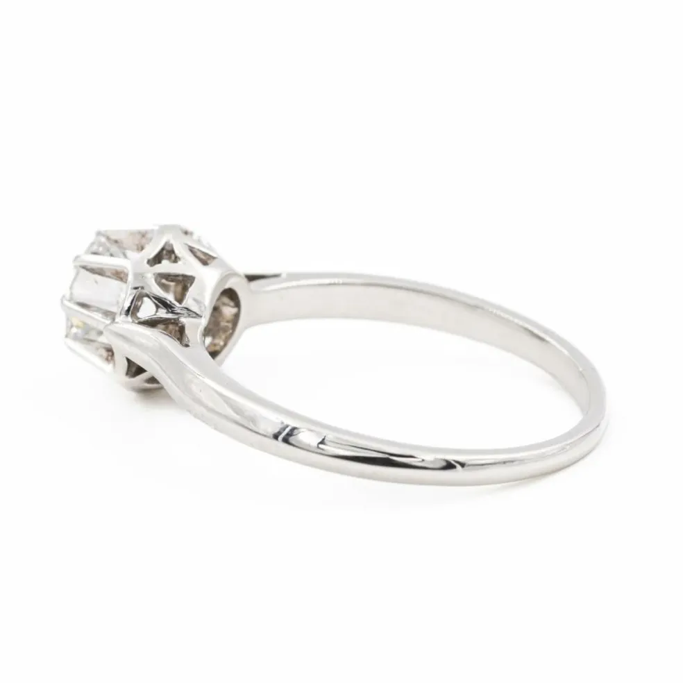 Bague Solitaire Or blanc Diamant