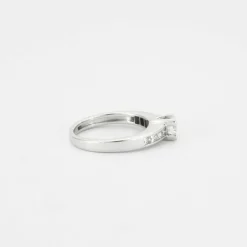 Bague Solitaire or blanc diamant 0,40 ct