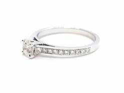 Bague Solitaire Or blanc Diamant