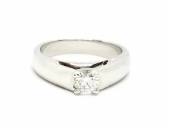 Bague Solitaire Or blanc Diamant