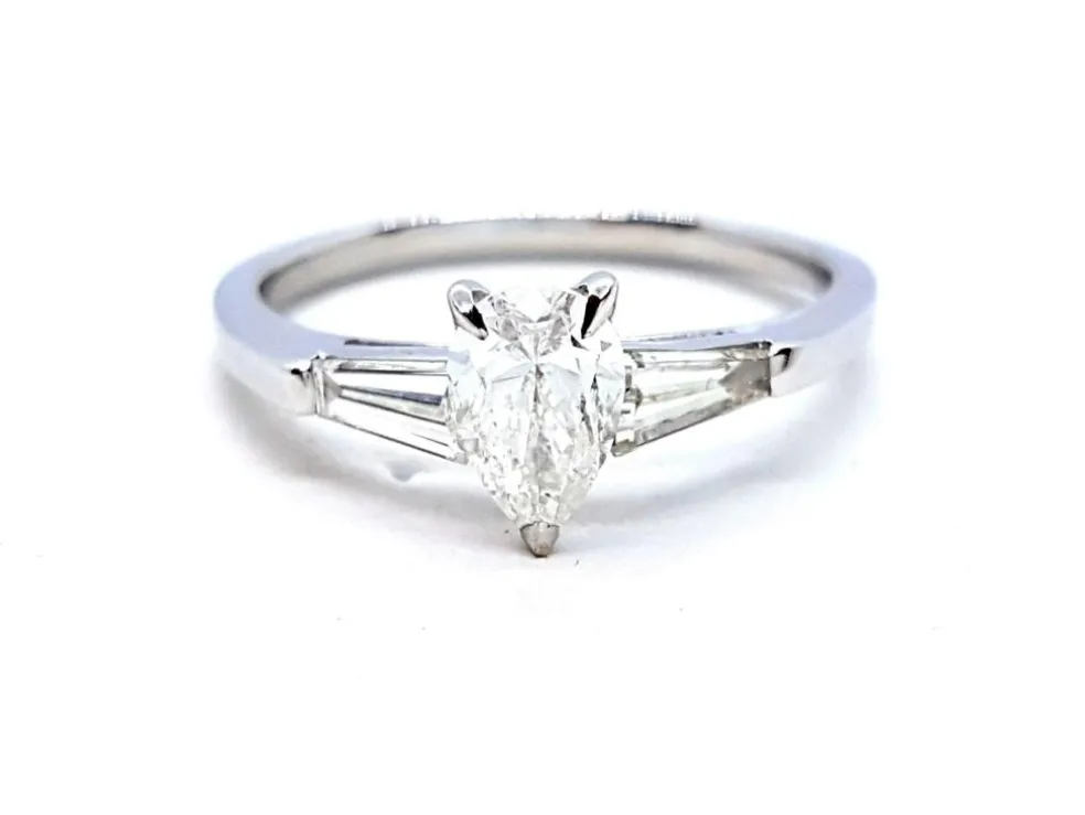 Bague Solitaire Or blanc Diamant