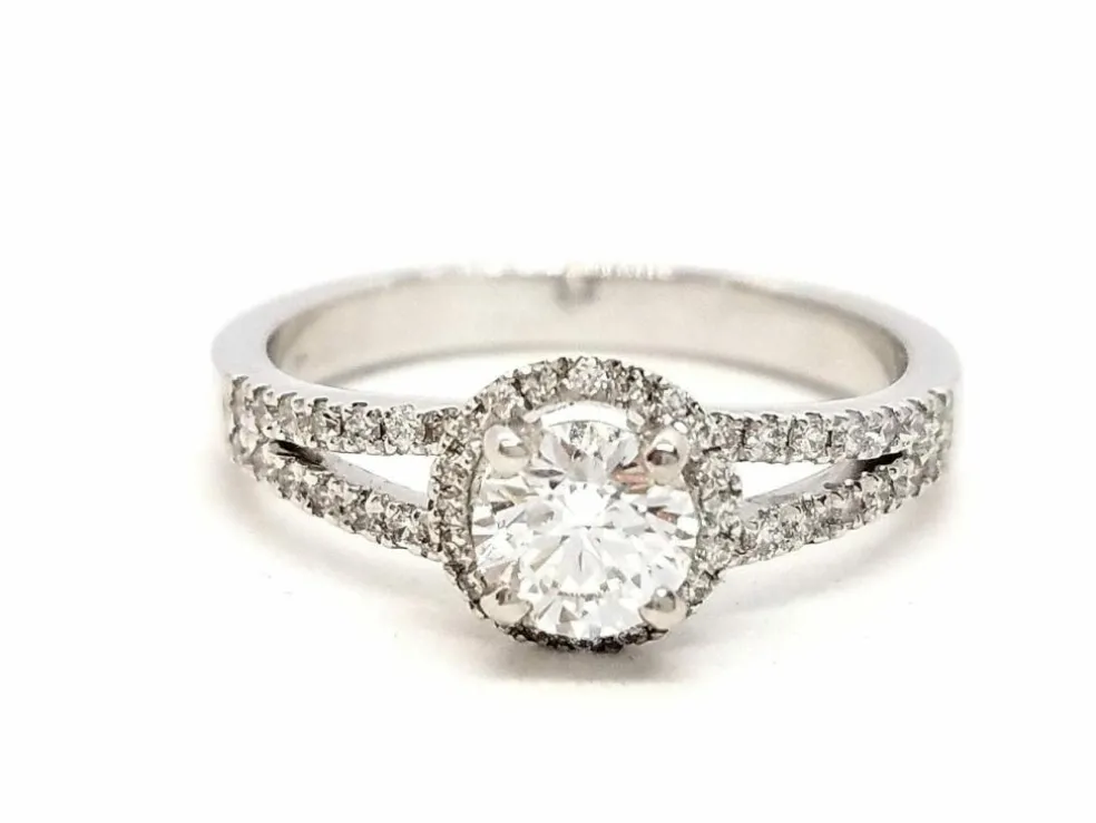 Bague Solitaire Or blanc Diamant